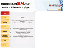 Tablet Screenshot of kurenari24.sk